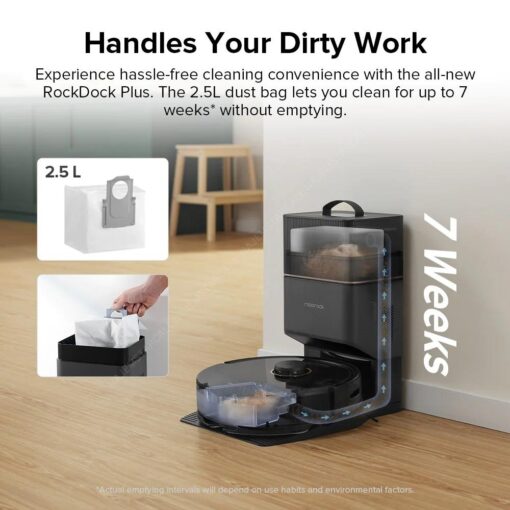 Roborock Q8 Max+ Robot Vacuum with Auto-Empty Dock