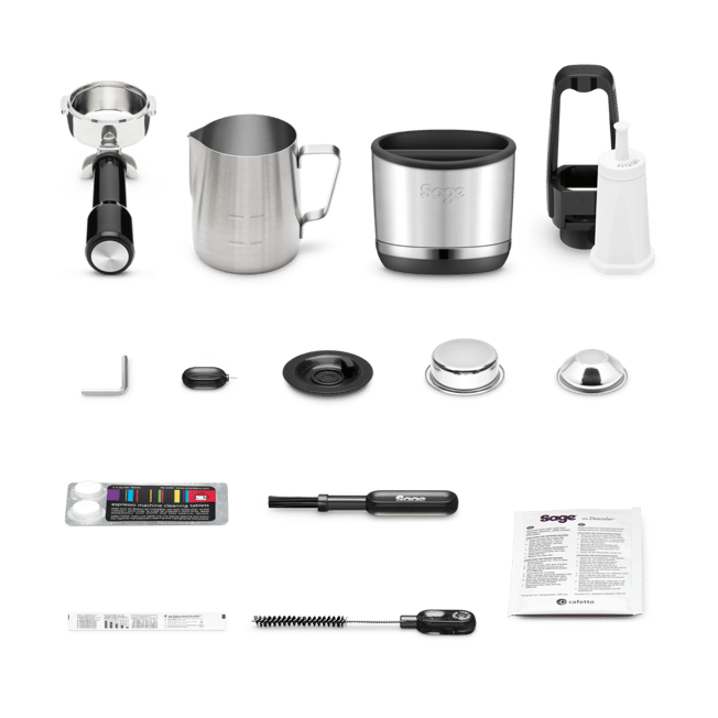 Sage Oracle Jet SES985 espresso machine with milk jug