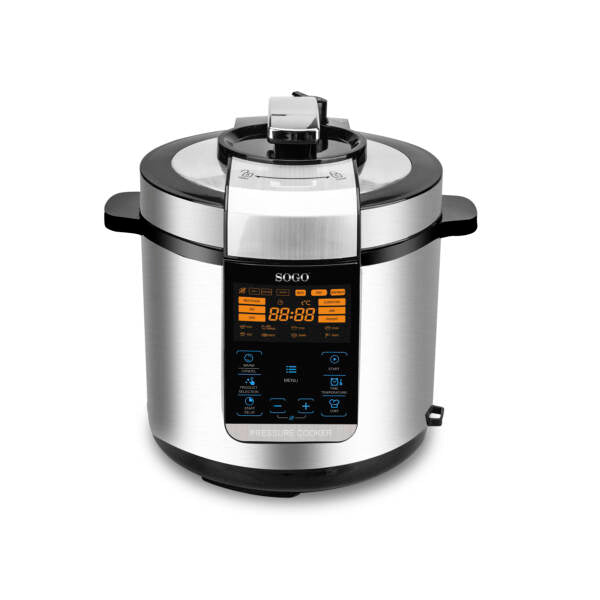 Sogo SS-10610 6L Digital Pressure Cooker - 1000W - 15 Cooking Modes & IMD Panel