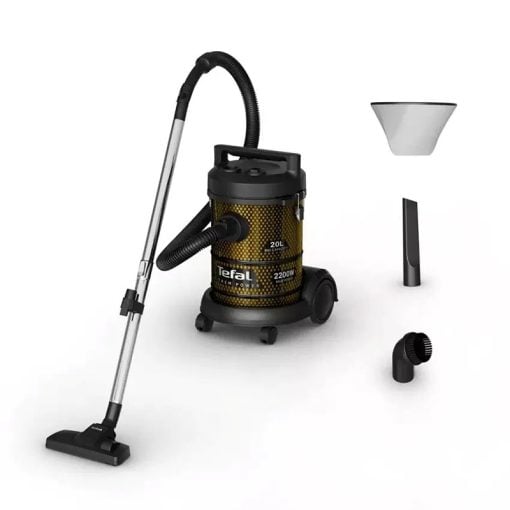 Tefal Drum X-Power Vacuum Cleaner 2200W 20L Bagless Blower Multi-Surface Nozzle