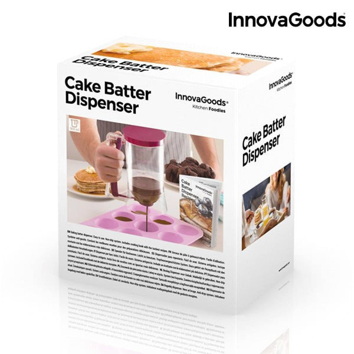 Innovagoods Cake Batter Dispenser With Recipe Box  Buy in Lebanon