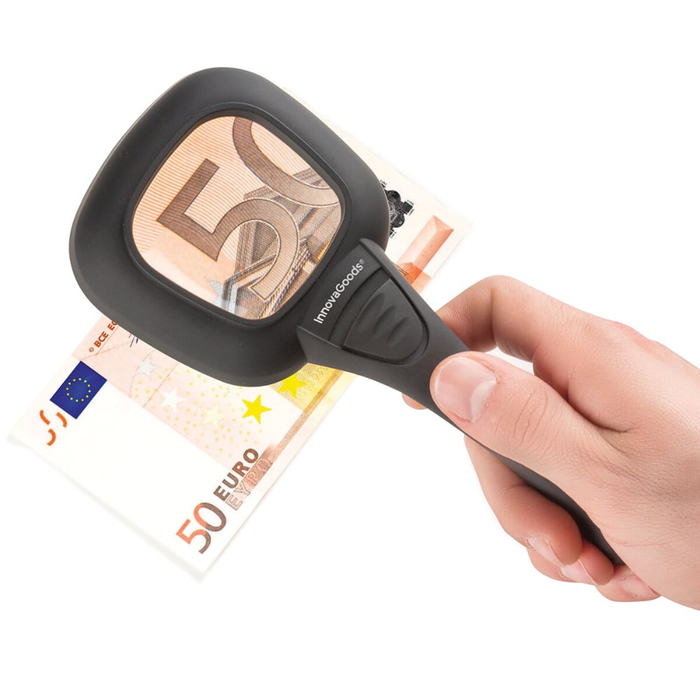 InnovaGoods Ultraviolet And Led Magnifying Glass Magiolet  Buy in Lebanon