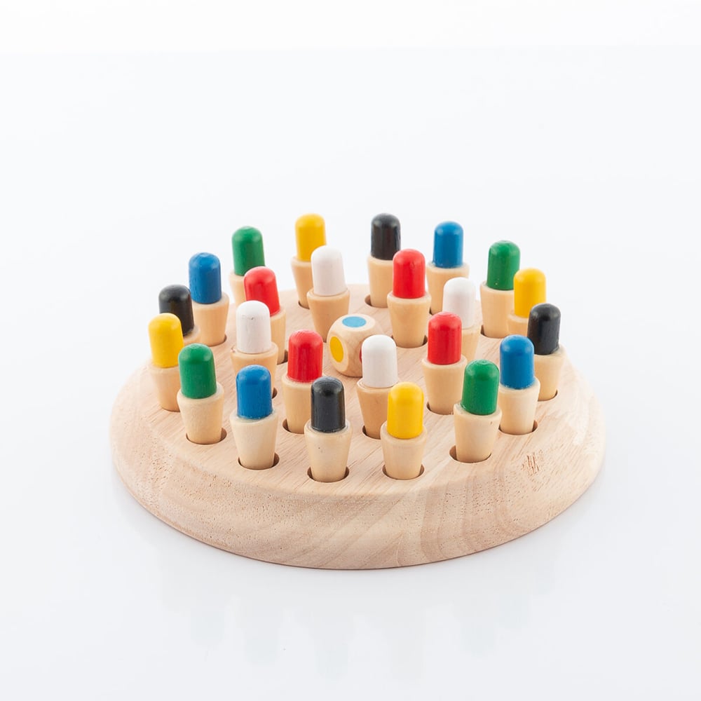 InnovaGoods Wooden Memory Chess Taeda InnovaGoods 26 Pieces