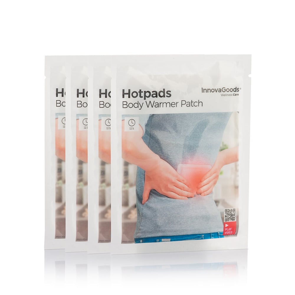 InnovaGoods Adhesive Body Heat Patches Hotpads (Pack Of 4)