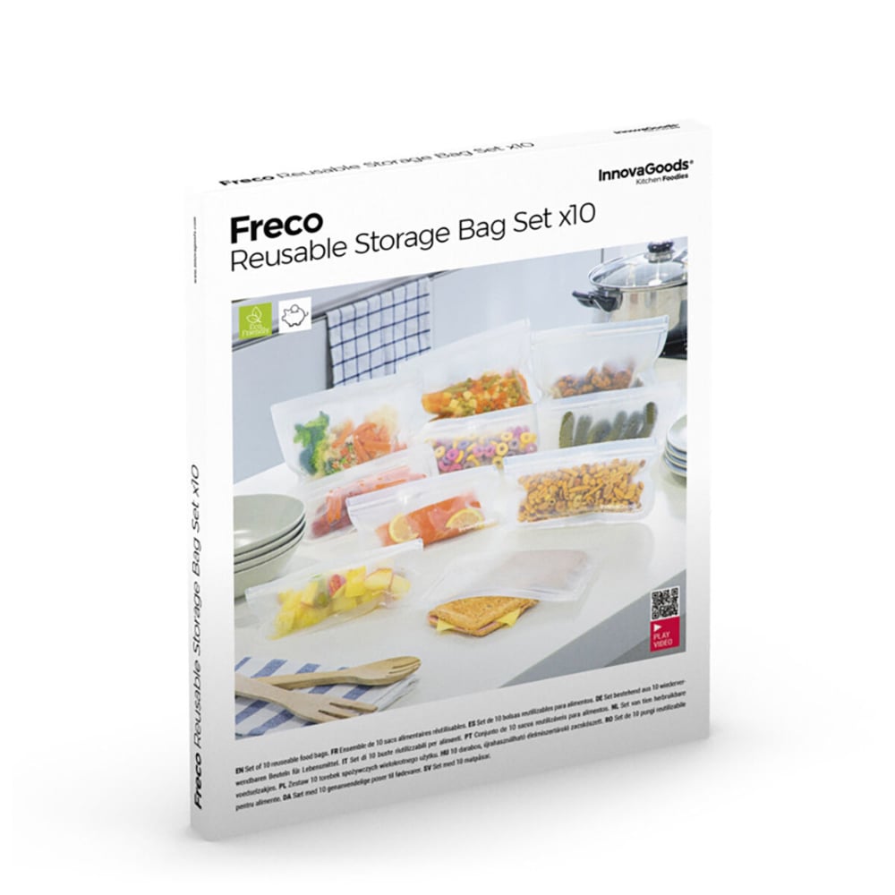 InnovaGoods Reusable Food Bag Set Freco 10 Pieces  Buy in Lebanon