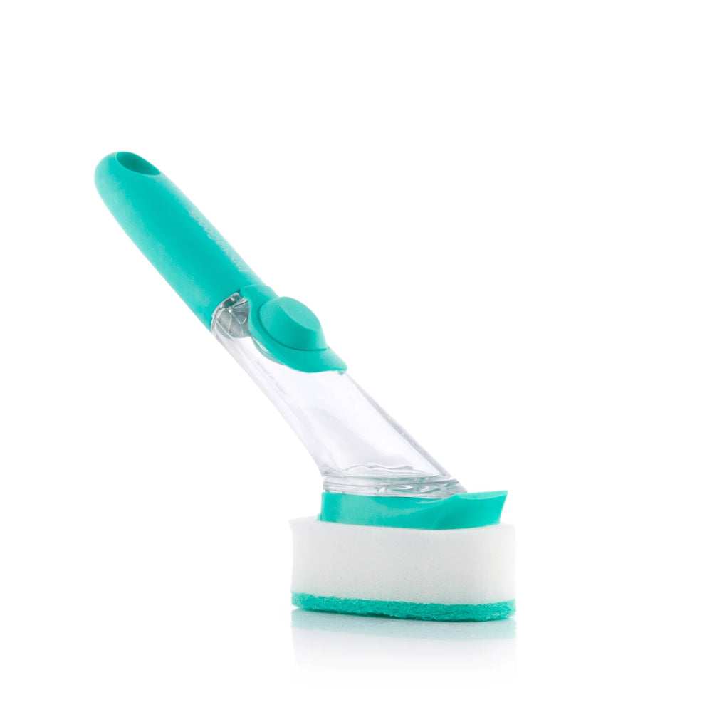 InnovaGoods Scourer Brush With Handle And Soap Dispenser Cleasy