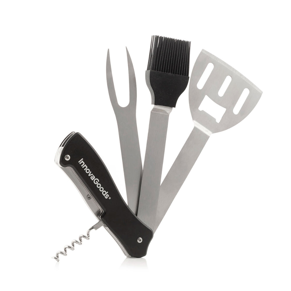 InnovaGoods 5 In 1 Barbecue Utensils Set Bbkit