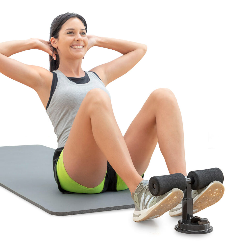 InnovaGoods Sit-Up Bar For Abdominals With Suction Pad And Exercise Guide