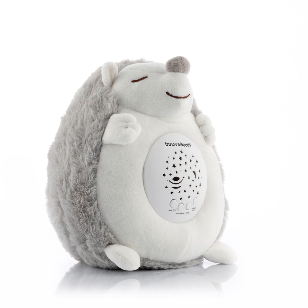 InnovaGoods Hedgehog Soft Toy With White Noise And Nightlight Projector
