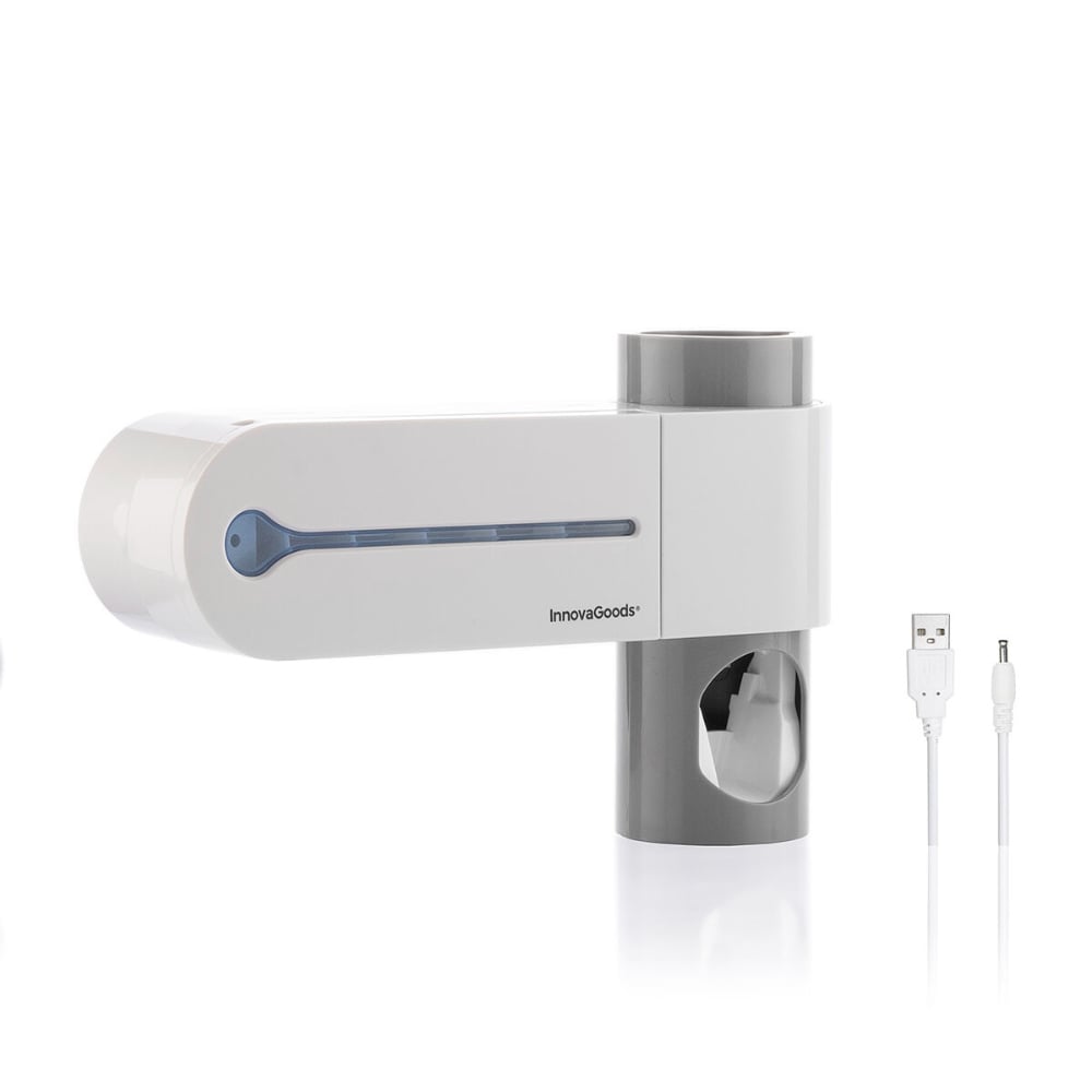 InnovaGoods Uv Toothbrush Steriliser With Stand And Toothpaste Dispenser