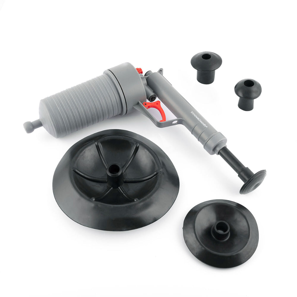 InnovaGoods Universal Compressed Air Unblocking Gun With Adaptors Klingun