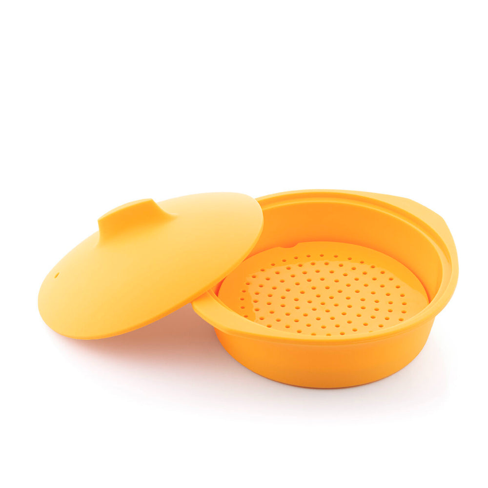 InnovaGoods Multifunction Silicone Steamer With Recipes Silicotte