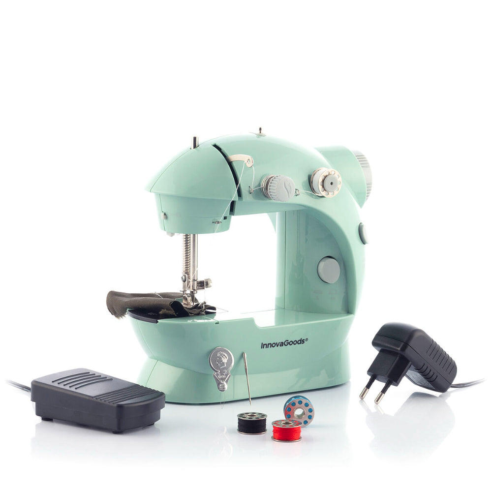 InnovaGoods Mini Portable Sewing Machine With Led, Thread Cutter And