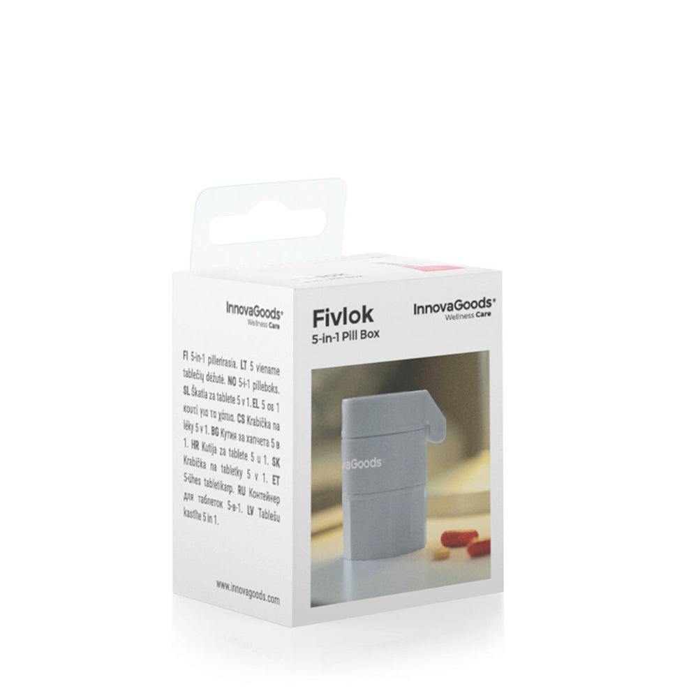 InnovaGoods 5-In-1 Pill Dispenser With Cutter And Crusher Fivlok  Buy in Lebanon