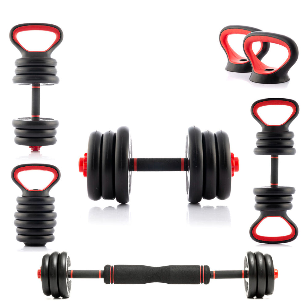 InnovaGoods 6-In-1 Set Of Adjustable Weights With Exercise Guide Sixfit