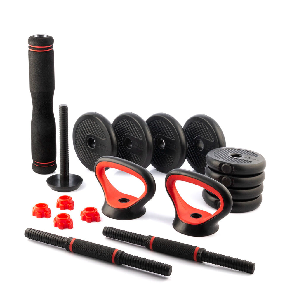 InnovaGoods 6-In-1 Set Of Adjustable Weights With Exercise Guide Sixfit