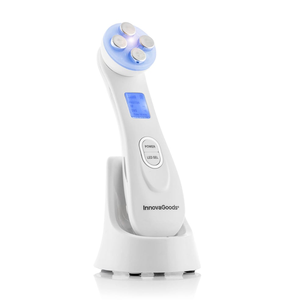 InnovaGoods Facial Massager With Radiofrequency, Phototherapy And