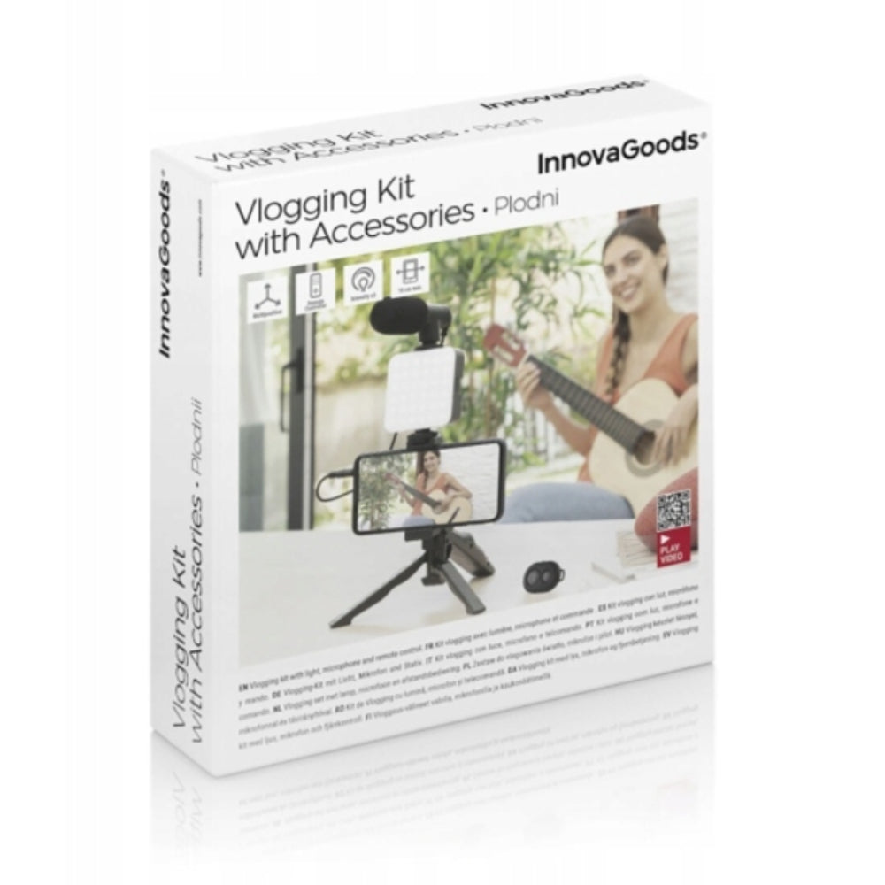 Innovagoods Vlogging Kit with Light, Microphone and Remote Control Plodni  Buy in Lebanon