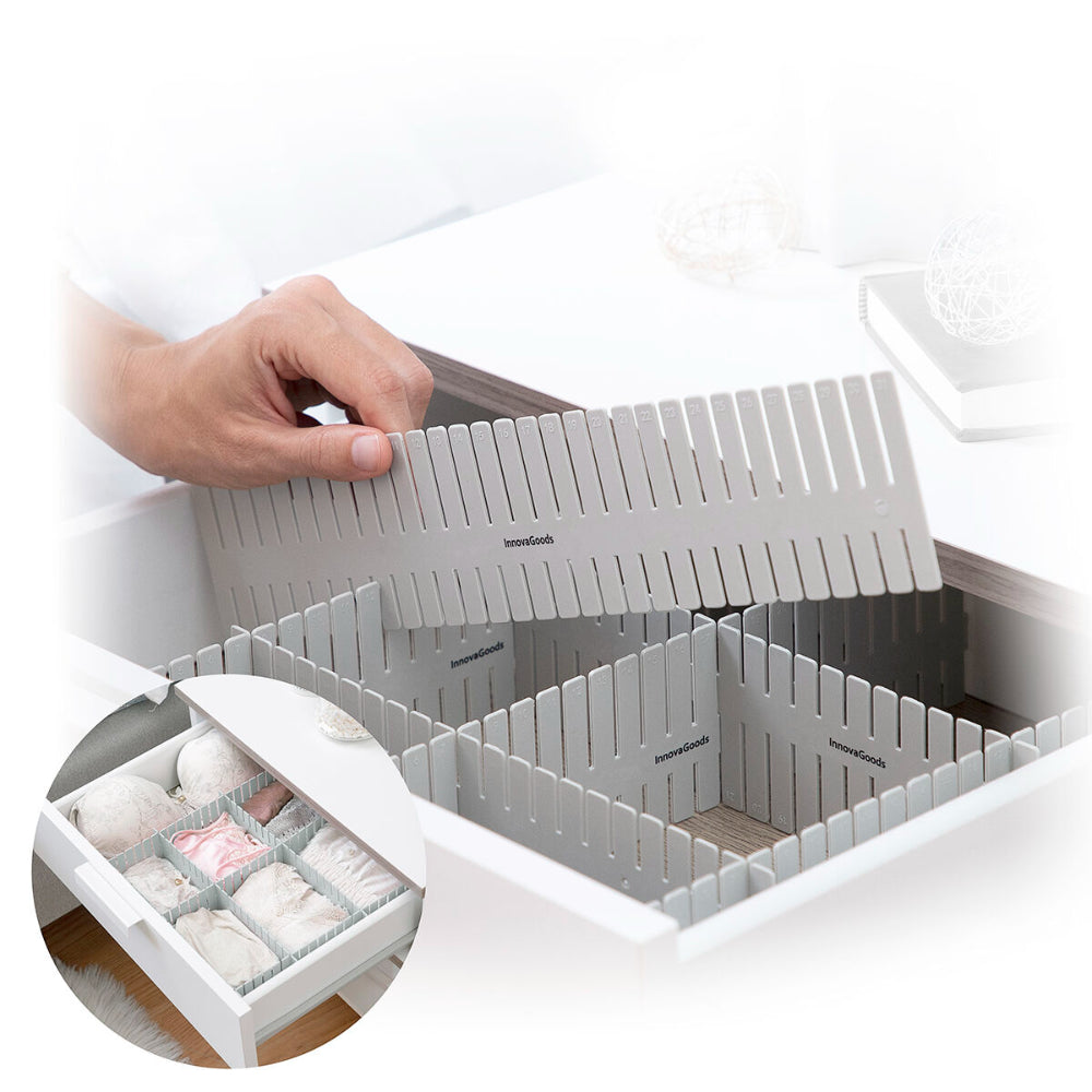InnovaGoods Adjustable Drawer Organiser Condor 16 Units