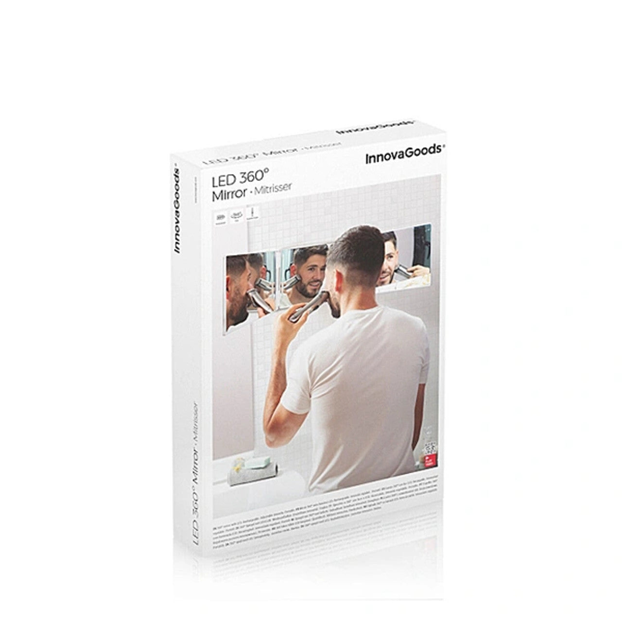 InnovaGoods Bathroom Mirror with LED Light and 360 Vision SelfKut  Buy in Lebanon