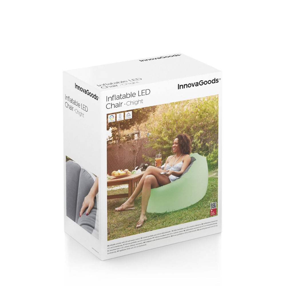 InnovaGoods Inflatable Armchair with Multicoloured LED and Remote Control  Buy in Lebanon