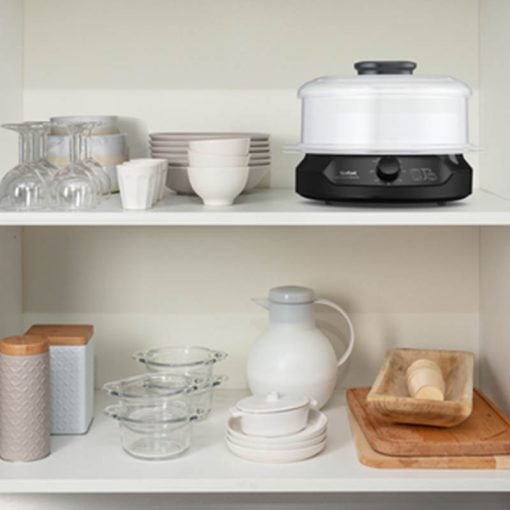 Tefal VC139865 MiniCompact Steam Cooker – 800W, 2 Bowls + Rice Bowl