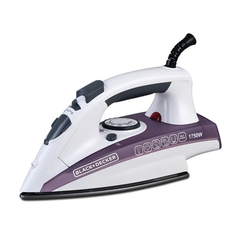 Black+Decker Steam Iron X1750-B5 1750W Non-Stick Vertical Steam
