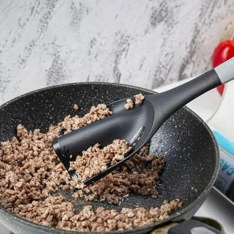 Betty Crocker Meat Chop Turner – Nylon, Black/Grey – view 5