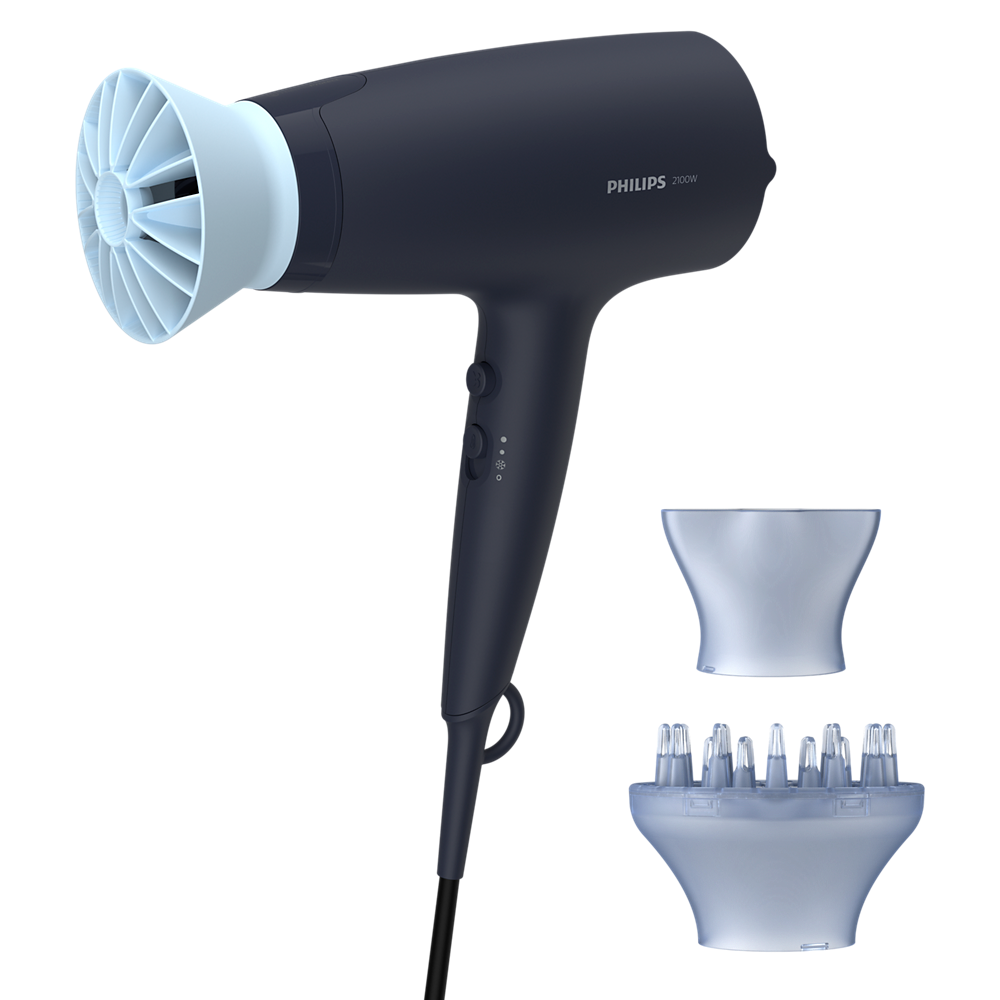 Philips 3000 Series BHD360 Hair Dryer – 2100W, Ionic, Diffuser