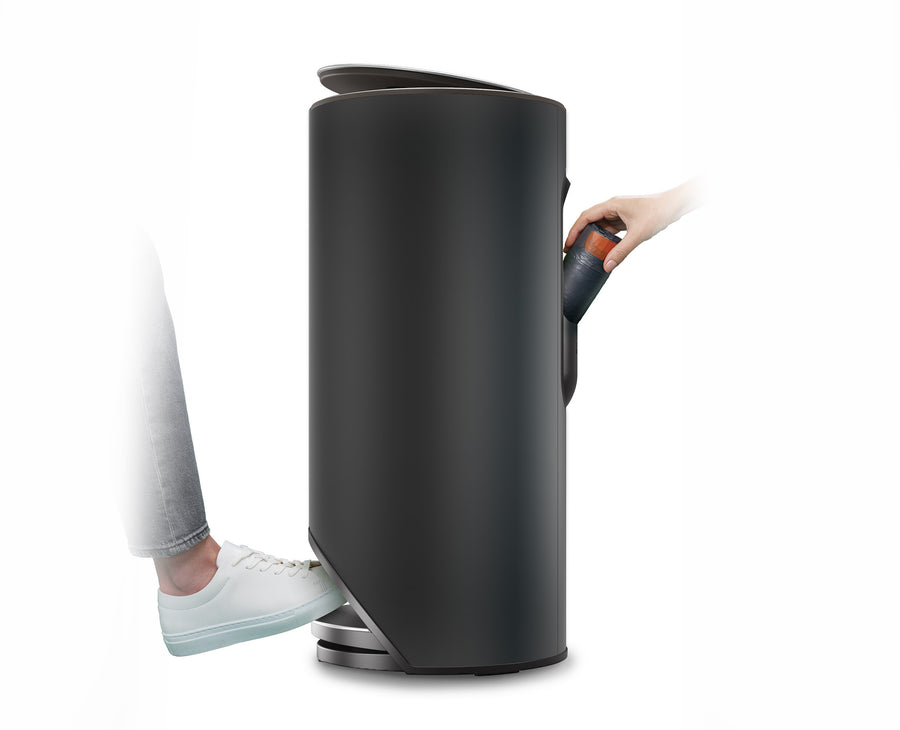 Joseph Joseph Arcâ„ 30L Easy-Push Pedal Bin Matt Black