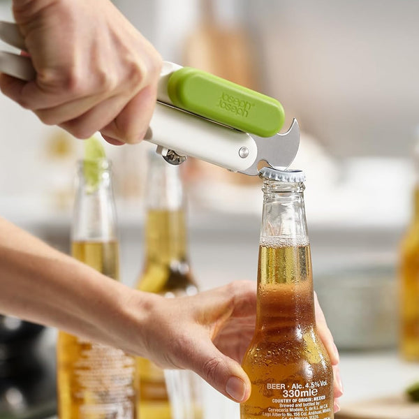 Joseph Joseph Duo 3-in-1 Can Opener 20216 Bottle Opener Ring-Pull Lifter Green