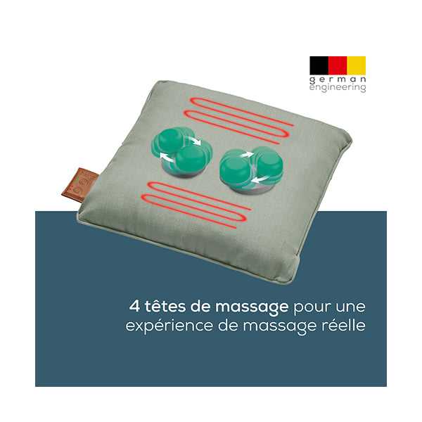 Beurer Mg 139 Battery Massage Pillow With Heat Function - 10248 - Mint