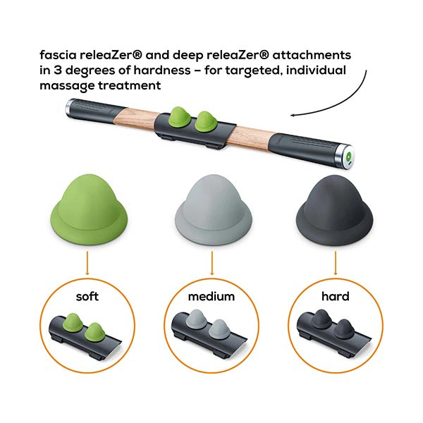 Beurer Mg 850 Fascia Massager Removes Fascia Clumps And Rejuvenates Muscle Tissue - 64038 - Black