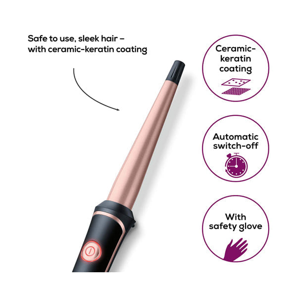 Beurer Ht 53 Curling Tongs - 59101 - Black Pink