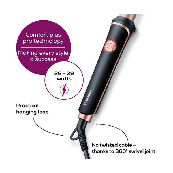 Beurer Ht 53 Curling Tongs - 59101 - Black Pink