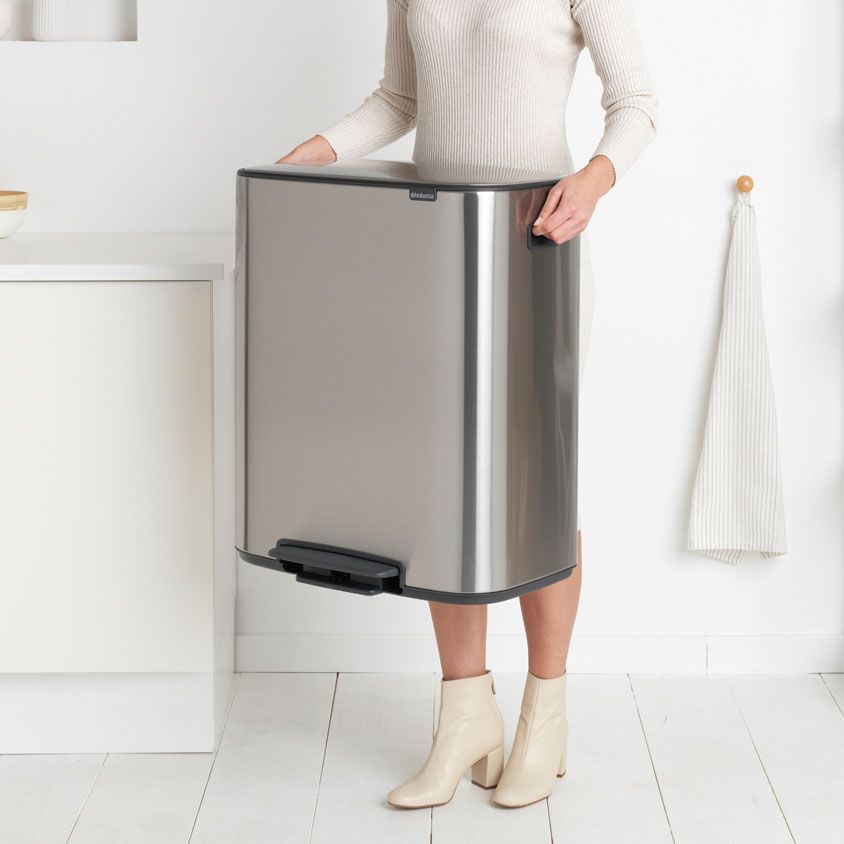 Brabantia Bo Pedal Bin 2 x 30L Recycling – Matt Steel