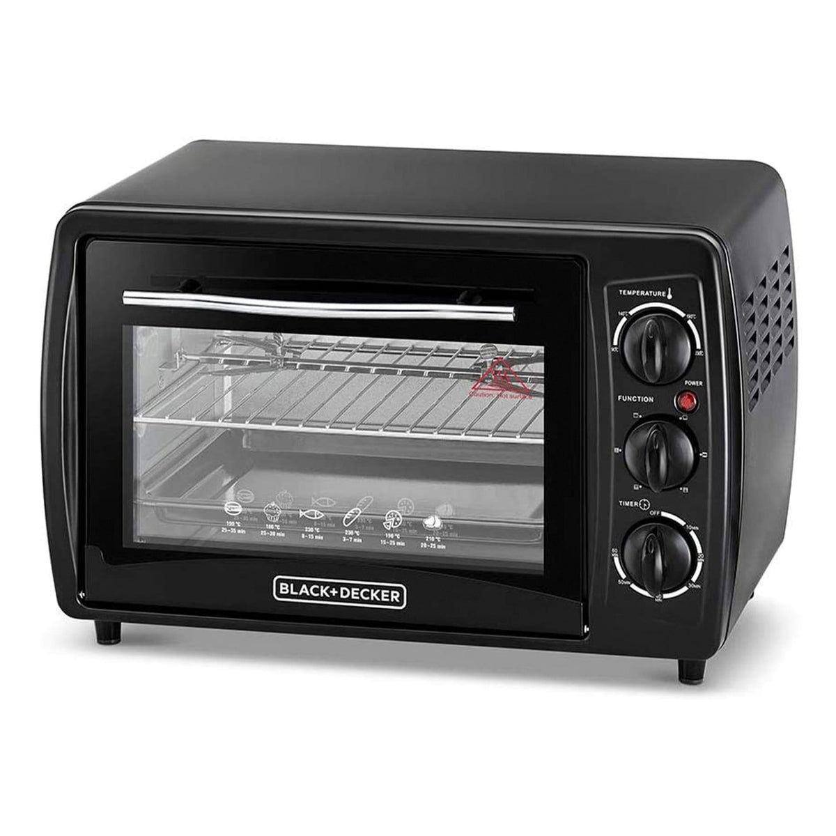 Black+Decker Toaster Oven TRO19RDG-B5 19L 1380W Double Glass Door