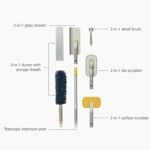 Joseph Joseph CleanTech 6-Piece Cleaning Tool Set