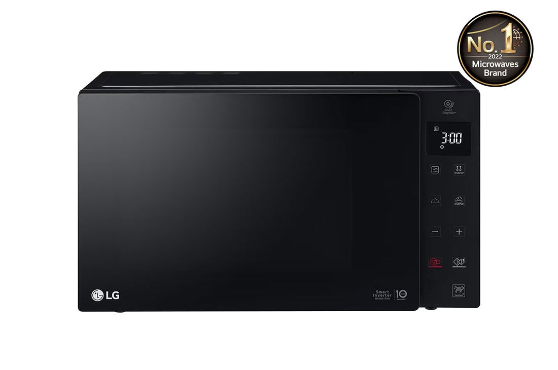 Lg Microwave Oven 25L, Smart Inverter, Even Heating, Black