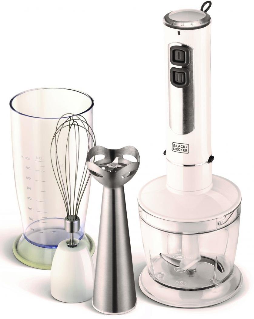 Black+Decker Hand Blender SB4000-B5 400W with Chopper and Beaker