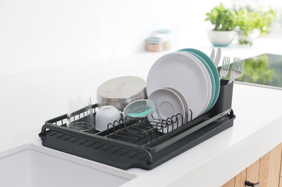 Brabantia SinkSide Dish Drying Rack – Dark Grey