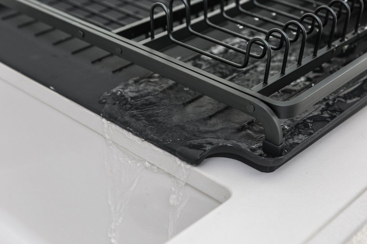 Brabantia SinkSide Dish Drying Rack – Dark Grey