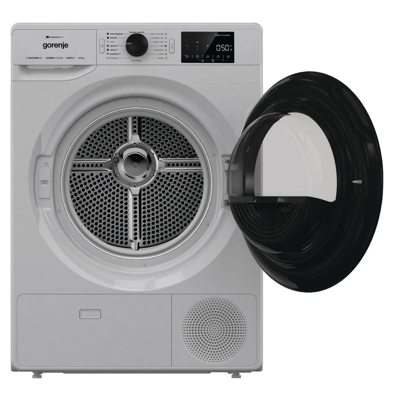 Gorenje Dryer Condenser 9Kg Heat Pump Wifi Silver