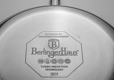 Berlinger Haus Eternal Stainless Steel Wok 28cm Non-Stick Scratch-Proof Inox