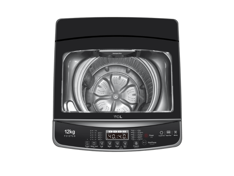 Tcl Washer 12 Kg Top Load With Pump Grey