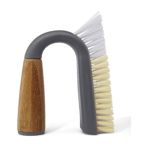 Full Circle Grunge Buster Grout & Tile Scrub Brush, Grey