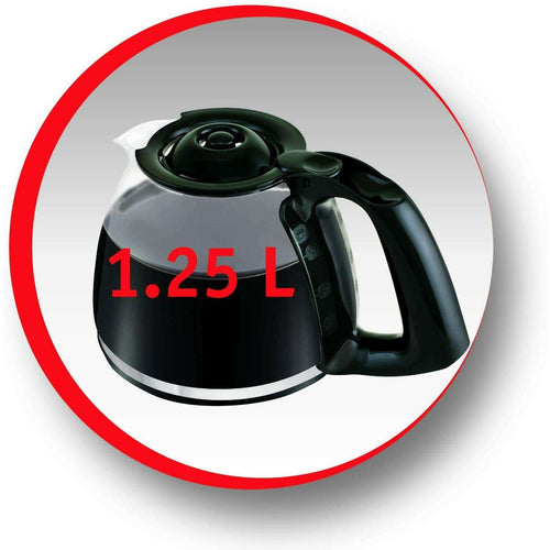 Moulinex Subito Select 1.25 L Coffee Machine Black