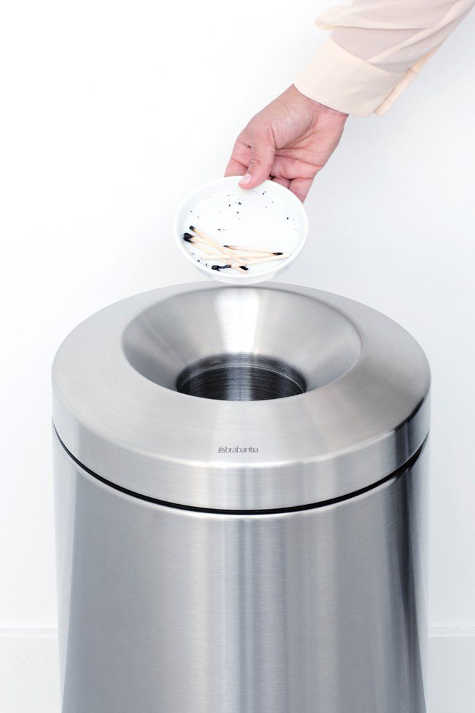 Brabantia Flame Guard Waste Paper Bin 30L – Matt Steel
