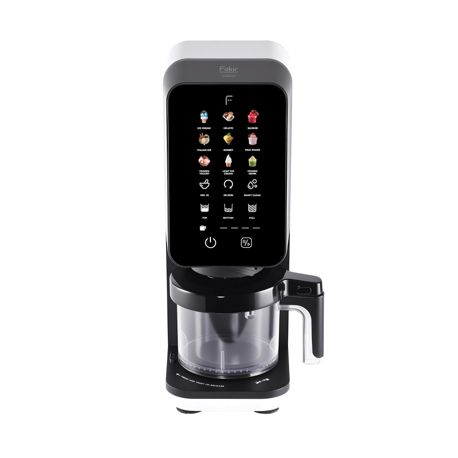 Fakir IceSense Ice Cream Maker 700W 2500RPM 12Program 3x450ml