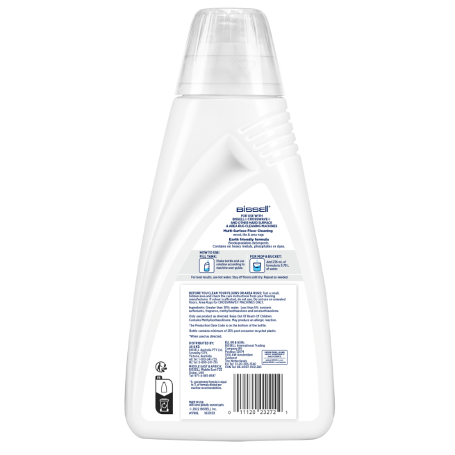 Bissell 1789J 1L CrossWave floor cleaning solution